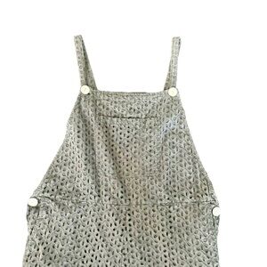 NWT. Zara Stone Cutwork Embroidery Playsuit/Jumpsuit